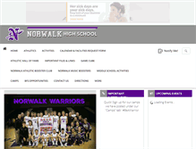 Tablet Screenshot of norwalkwarriors.org